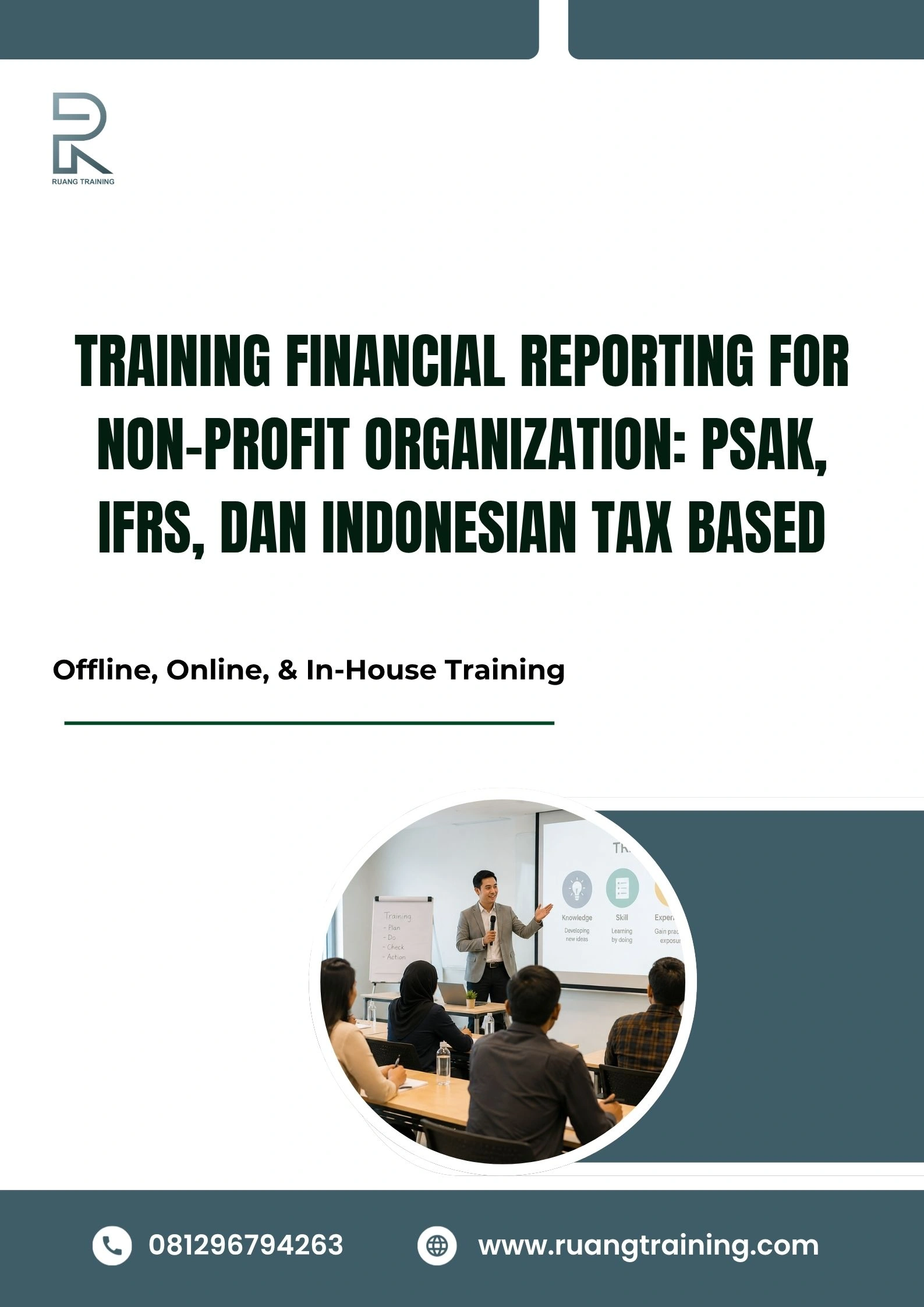 pelatihan FINANCIAL REPORTING FOR NON-PROFIT ORGANIZATION PSAK, IFRS, DAN INDONESIAN TAX BASED di bali
