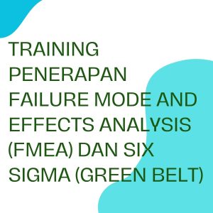 pelatihan PENERAPAN FAILURE MODE AND EFFECTS ANALYSIS (FMEA) DAN SIX SIGMA (GREEN BELT) online