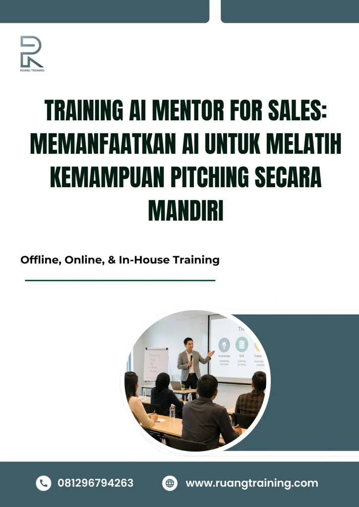 pelatihan AI MENTOR FOR SALES: MEMANFAATKAN AI UNTUK MELATIH KEMAMPUAN PITCHING SECARA MANDIRI di bali