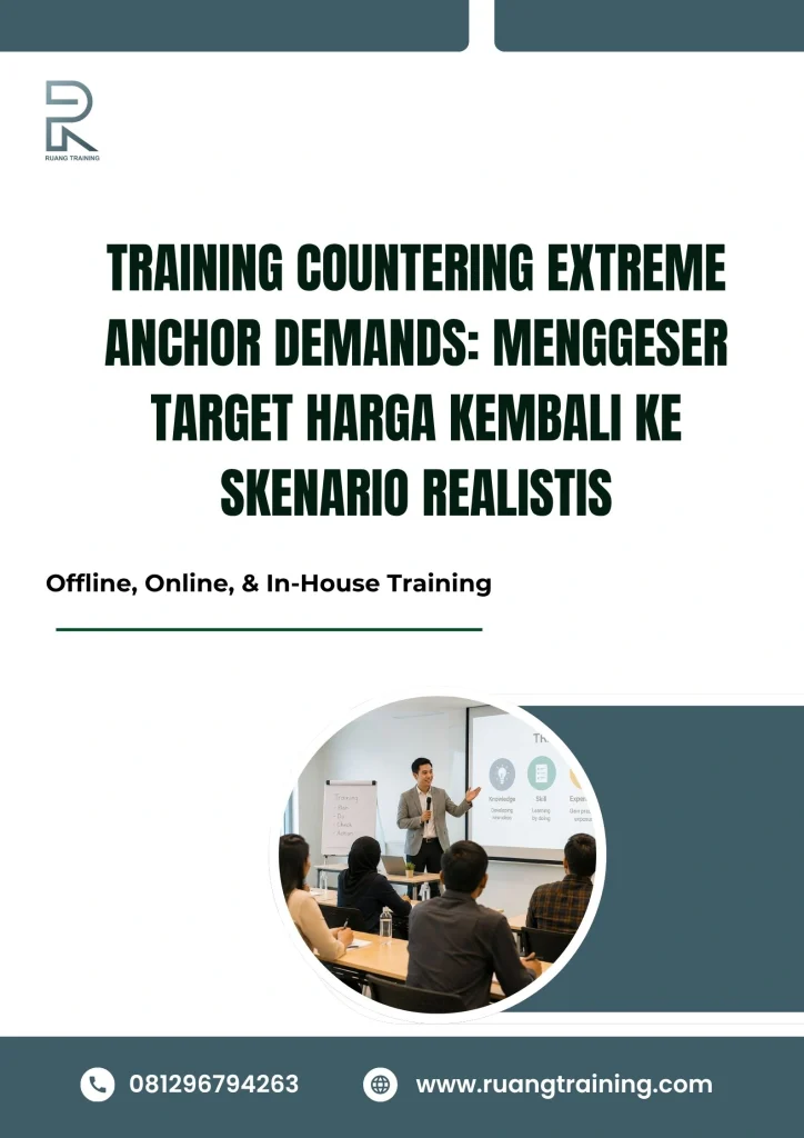 pelatihan COUNTERING EXTREME ANCHOR DEMANDS: MENGGESER TARGET HARGA KEMBALI KE SKENARIO REALISTIS di bali