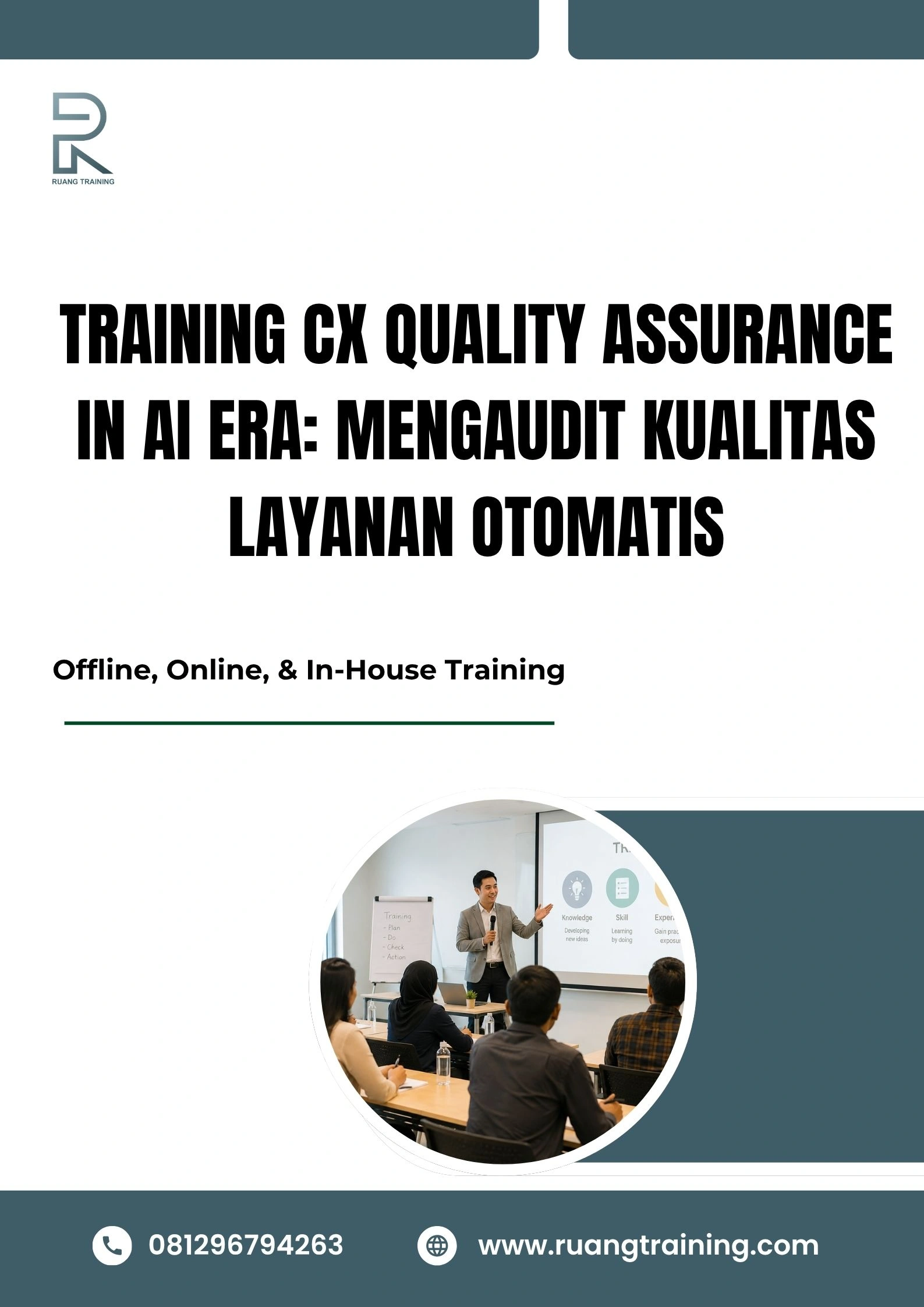 pelatihan CX QUALITY ASSURANCE IN AI ERA: MENGAUDIT KUALITAS LAYANAN OTOMATIS di bali