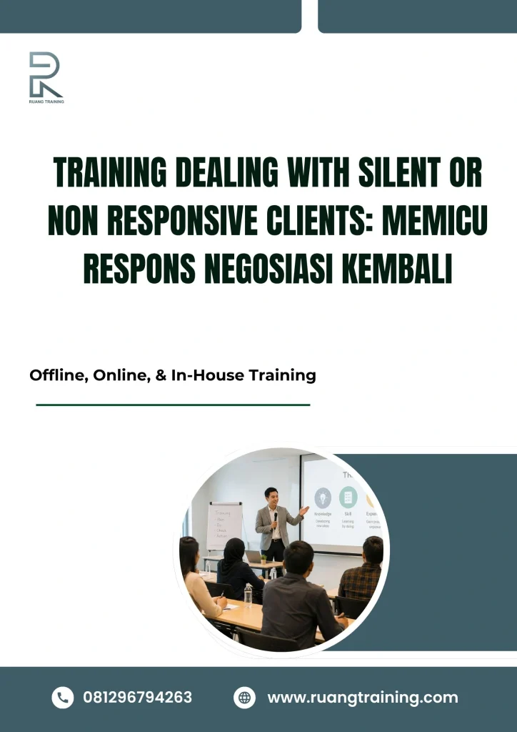 pelatihan DEALING WITH SILENT OR NON RESPONSIVE CLIENTS: MEMICU RESPONS NEGOSIASI KEMBALI di bali
