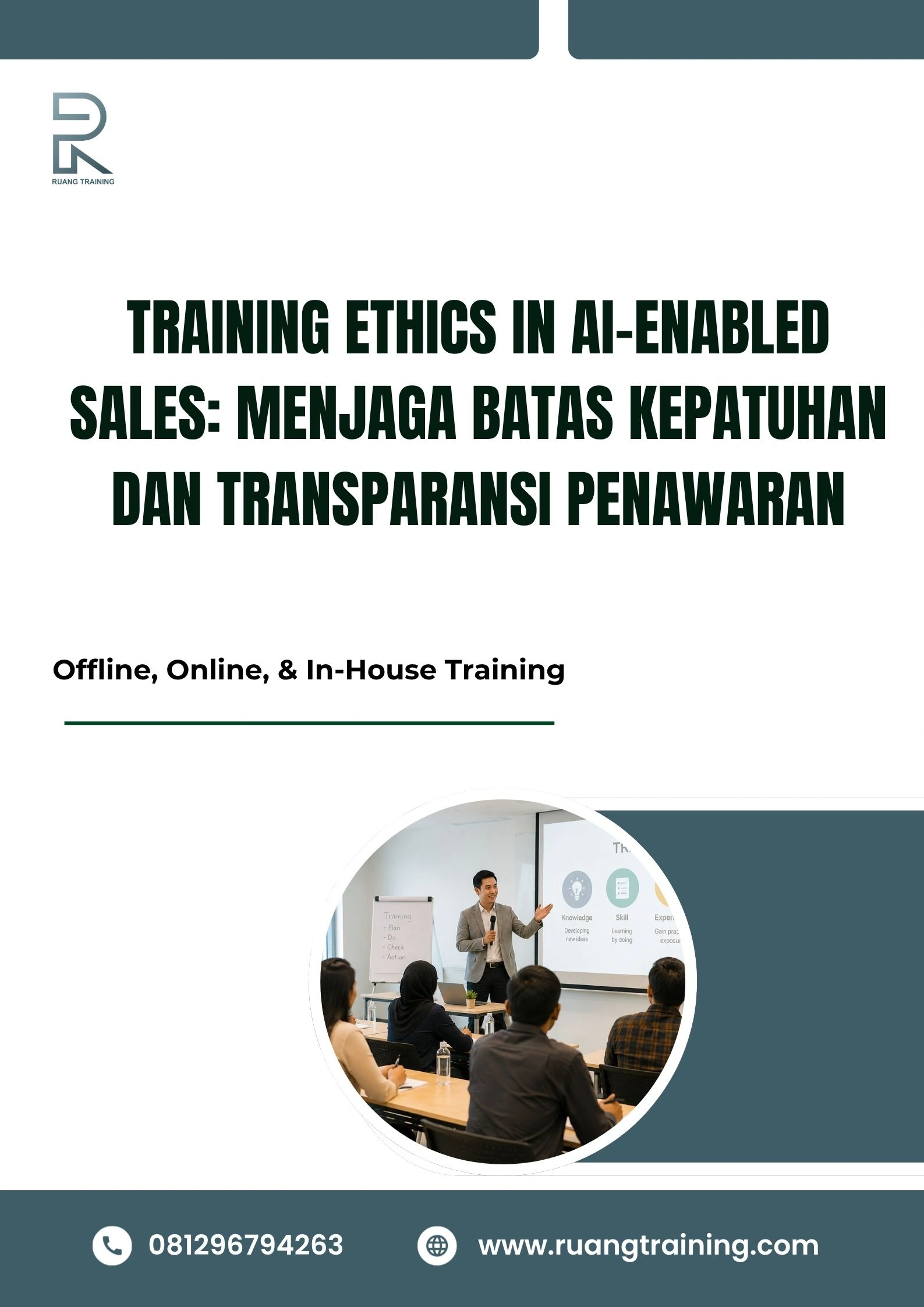 pelatihan ETHICS IN AI-ENABLED SALES: MENJAGA BATAS KEPATUHAN DAN TRANSPARANSI PENAWARAN di bali