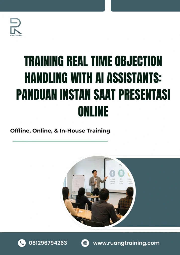 pelatihan REAL TIME OBJECTION HANDLING WITH AI ASSISTANTS: PANDUAN INSTAN SAAT PRESENTASI ONLINE di bali