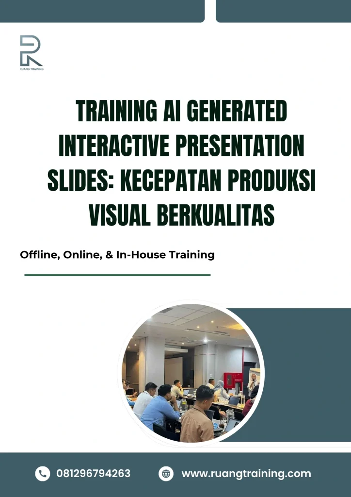 pelatihan AI GENERATED INTERACTIVE PRESENTATION SLIDES KECEPATAN PRODUKSI VISUAL BERKUALITAS di bali