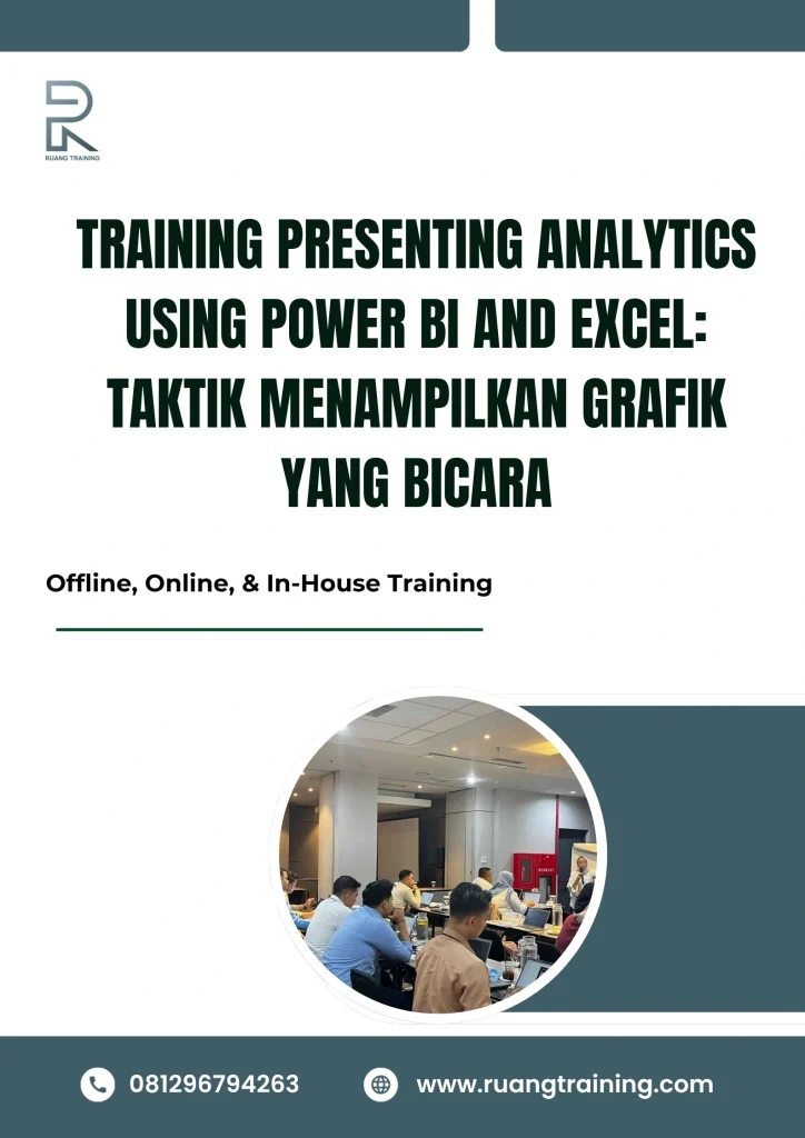 pelatihan PRESENTING ANALYTICS USING POWER BI AND EXCEL TAKTIK MENAMPILKAN GRAFIK YANG BICARA di bali