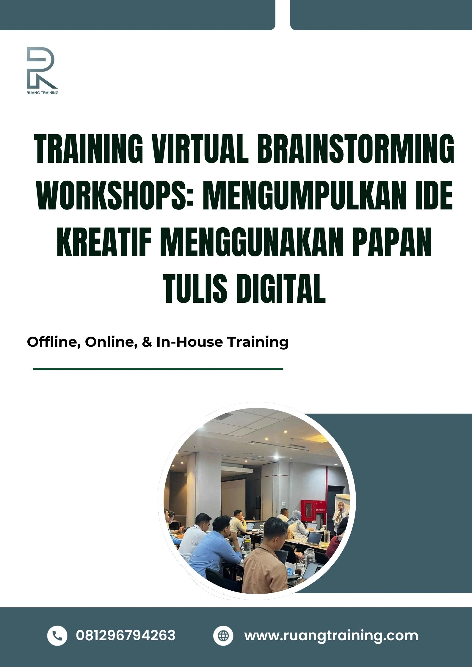 pelatihan VIRTUAL BRAINSTORMING WORKSHOPS MENGUMPULKAN IDE KREATIF MENGGUNAKAN PAPAN TULIS DIGITAL di bali