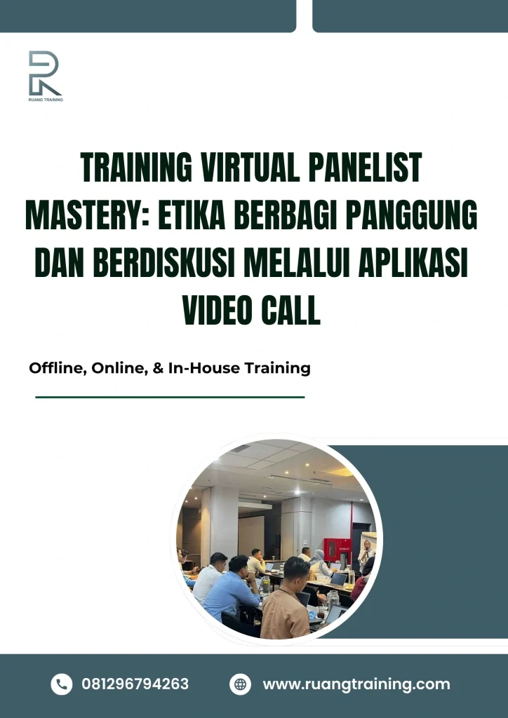 pelatihan VIRTUAL PANELIST MASTERY ETIKA BERBAGI PANGGUNG DAN BERDISKUSI MELALUI APLIKASI VIDEO CALL di bali