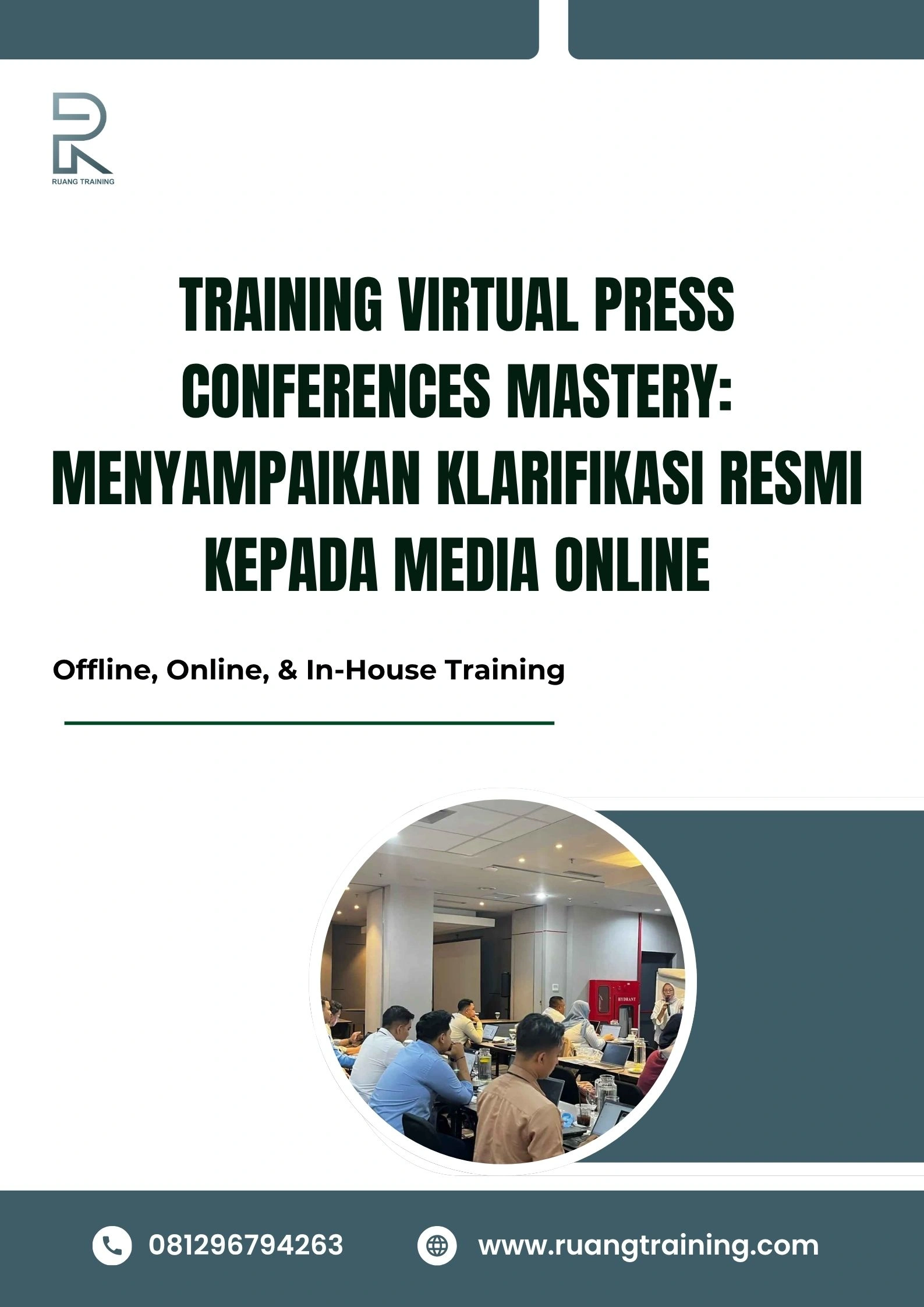 pelatihan VIRTUAL PRESS CONFERENCES MASTERY MENYAMPAIKAN KLARIFIKASI RESMI KEPADA MEDIA ONLINE di bali